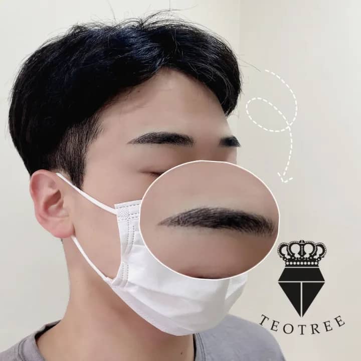 남자자연눈썹