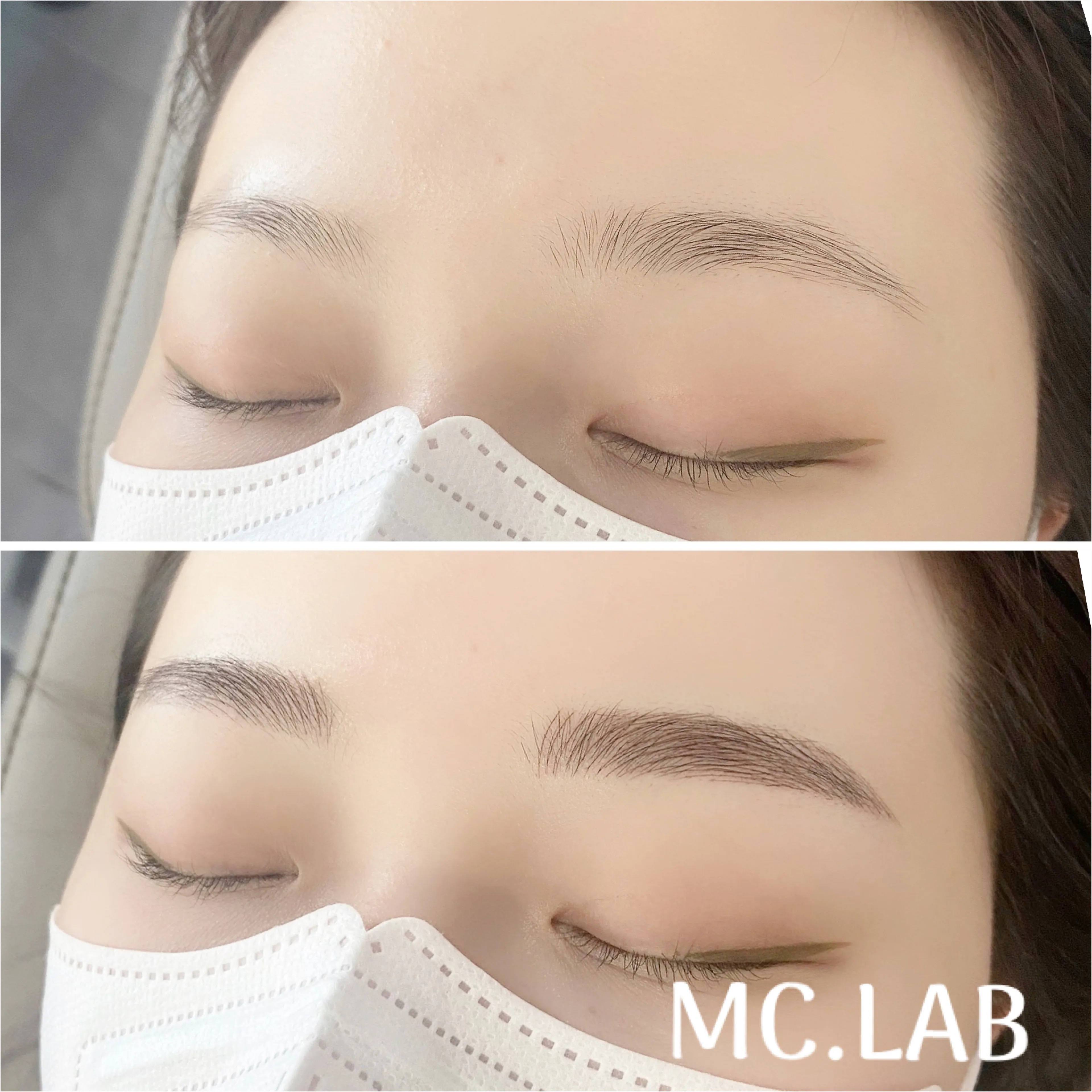 여자눈썹 콤보눈썹문신(엠보+수지)