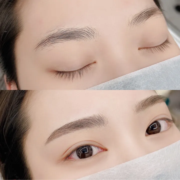 여자자연눈썹