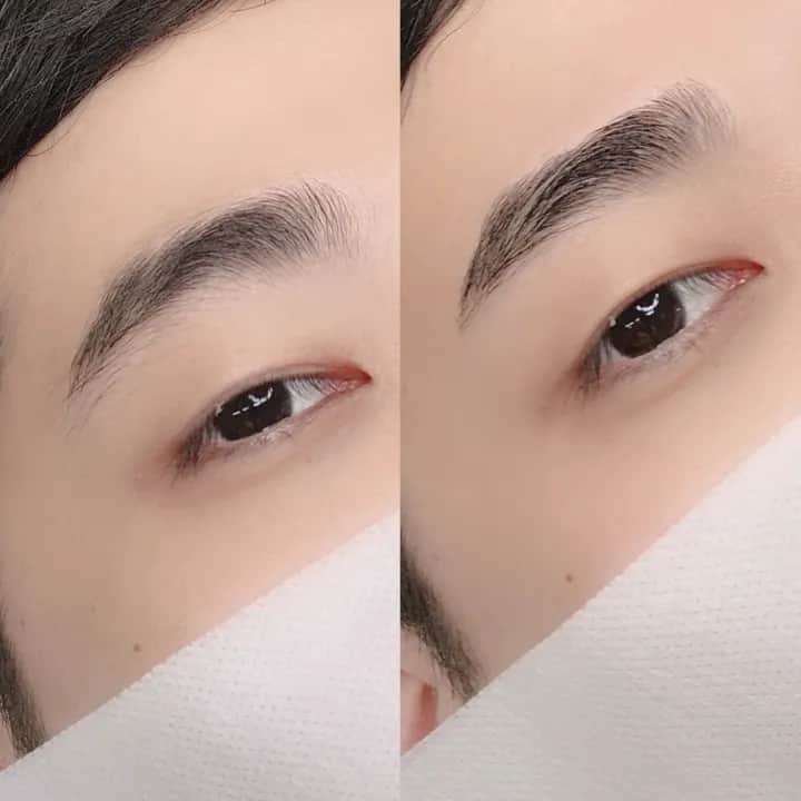 남자 눈썹왁싱