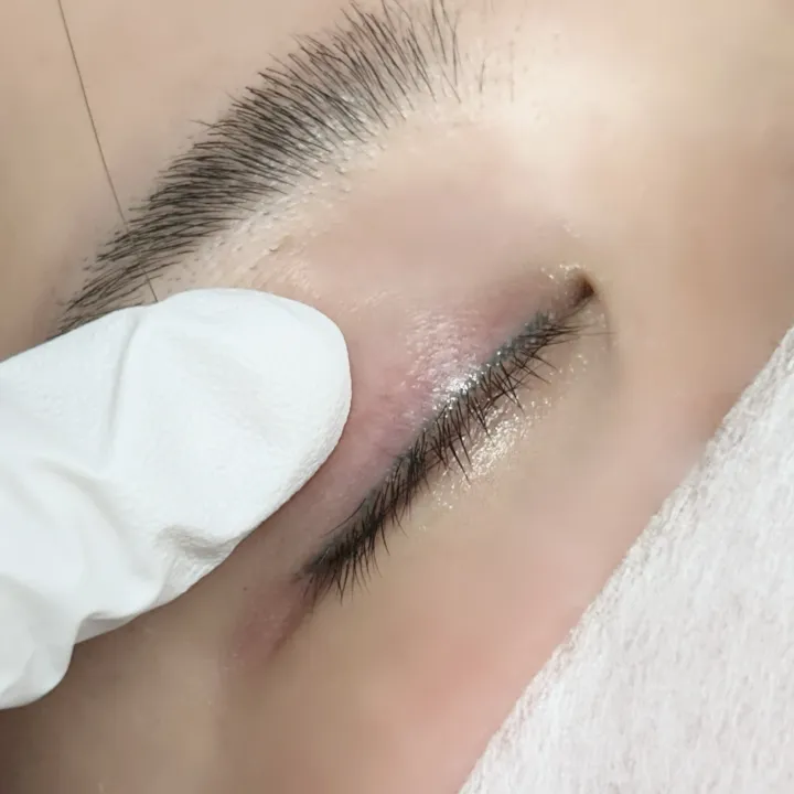 아이라인 전후