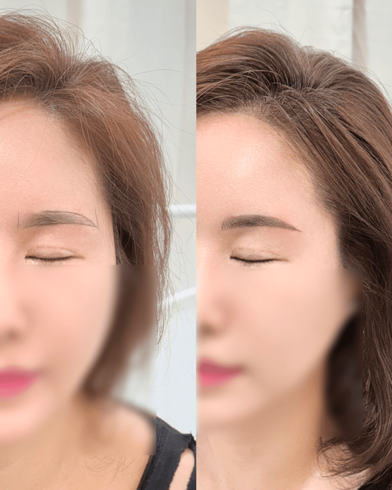 콤보눈썹+헤어라인